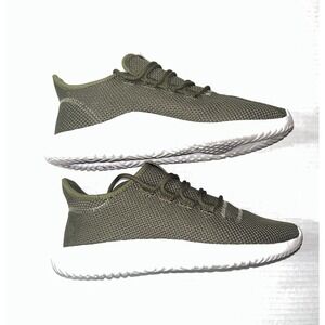 Adidas Tubular Shadow Knit Sneakers Women's 7 Olive Green Casual Gym Lightweight